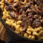 Spicy BBQ Steak Mac Cheese Skillet 2