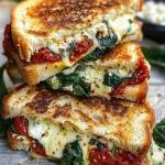 Sun Dried Tomato Spinach and Ricotta Grilled Cheese