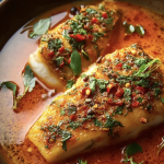 Tilapia in Roasted Pepper Sauce