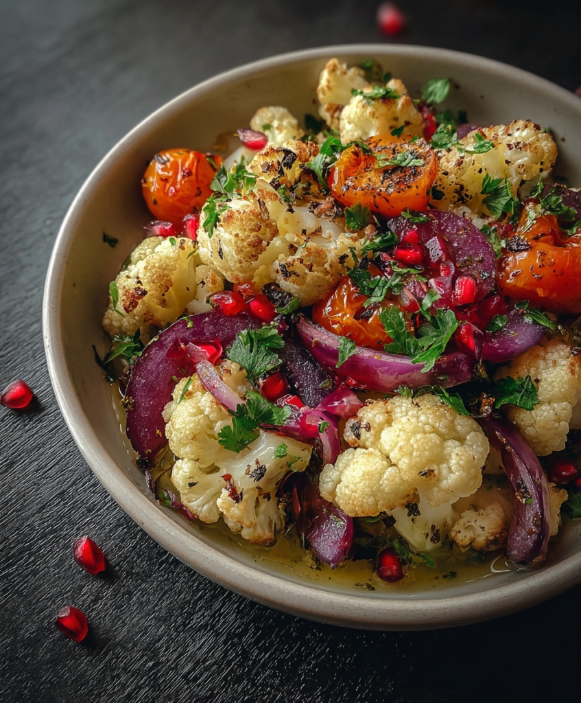 Mediterranean Marinated Cauliflower Salad
