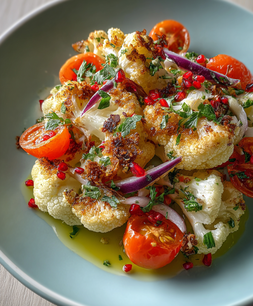 Mediterranean Marinated Cauliflower Salad 2 Mediterranean Marinated Cauliflower Salad1