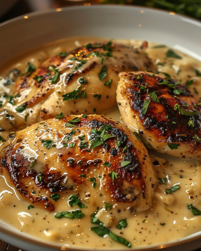 Garlic Parmesan Chicken in Creamy Sauce