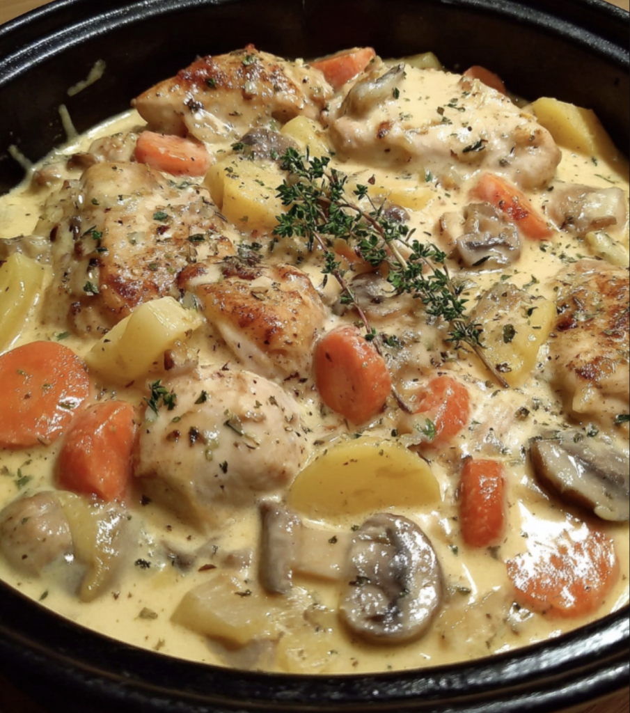 Grandma’s Creamy Chicken Blanquette