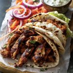 Mediterranean Chicken Gyros with Creamy Feta Tzatziki