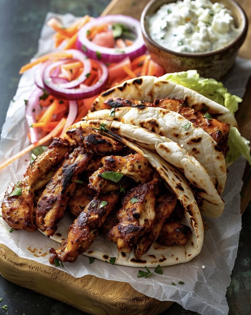 Mediterranean Chicken Gyros